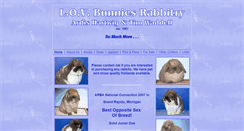 Desktop Screenshot of lovbunniesrabbitry.com